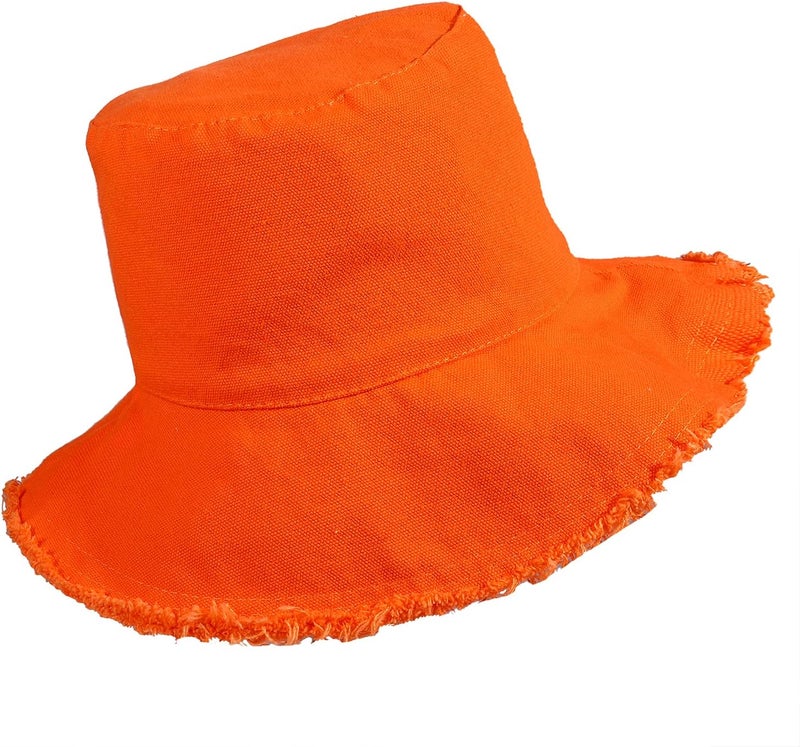 Boderier Sun Hats for Women Summer Casual Wide Brim Cotton Bucket Hat Beach Vacation Travel Accessories - Image 2